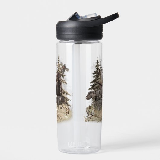 German Wirehaired Pointer Trinkflasche (Links)