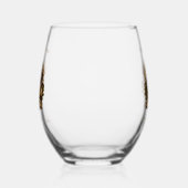 German Wirehaired Pointer Weinglas Ohne Stiel (Links)