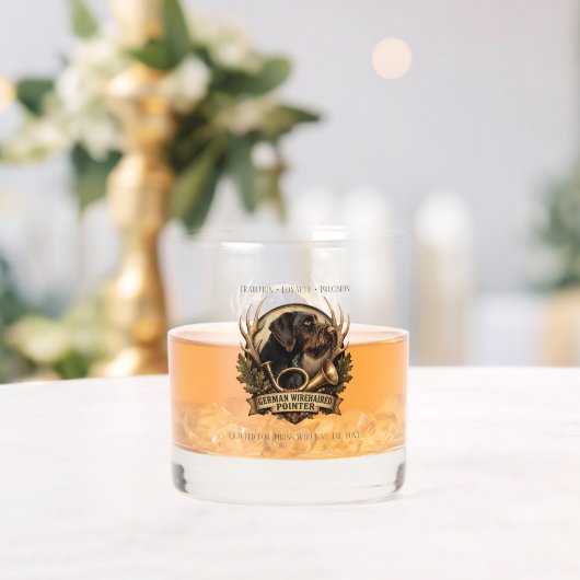 German Wirehaired Pointer Whiskyglas (Insitu (Hochzeit))