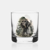 German Wirehaired Pointer Whiskyglas (Rückseite)