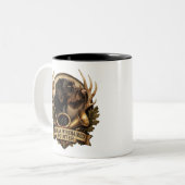 German Wirehaired Pointer Zweifarbige Tasse (Vorderseite Links)