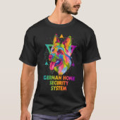 German Zuhause Security System German Shepherd She T-Shirt (Vorderseite)