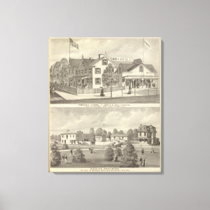 Germania Hotel, Long Branch und Hughes Brothers Leinwanddruck