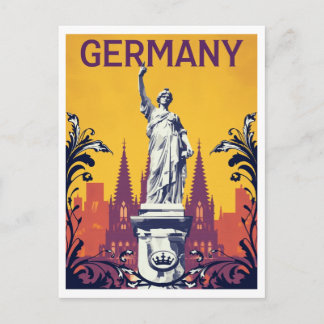 Germania Monument Vintage Reise Kunst Postkarte