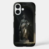 Germania Warrior Goddess Marble Statue Phone Case (Rückseite)