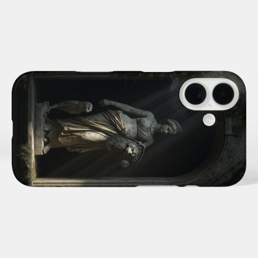 Germania Warrior Goddess Marble Statue Phone Case (Rückseite (Horizontal))