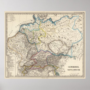 Germanie, Raetia, Noricum Poster