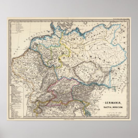 Germanie, Raetia, Noricum Poster (Vorne)