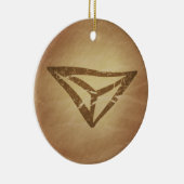 Germanischer Augenschutz für Drachen Keramik Ornament (Rechts)