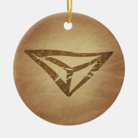 Germanischer Augenschutz für Drachen Keramik Ornament (Vorne)