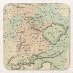 Germanisches Bündnis Rechteckiger Pappuntersetzer