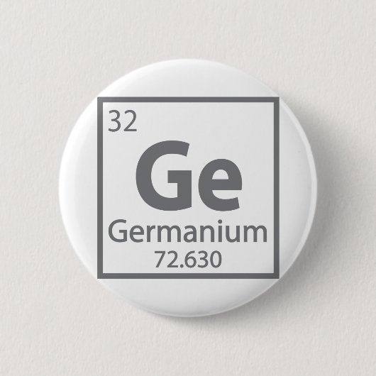 Germanium - Deutsche Wissenschaftszeittabelle Button (Vorderseite)