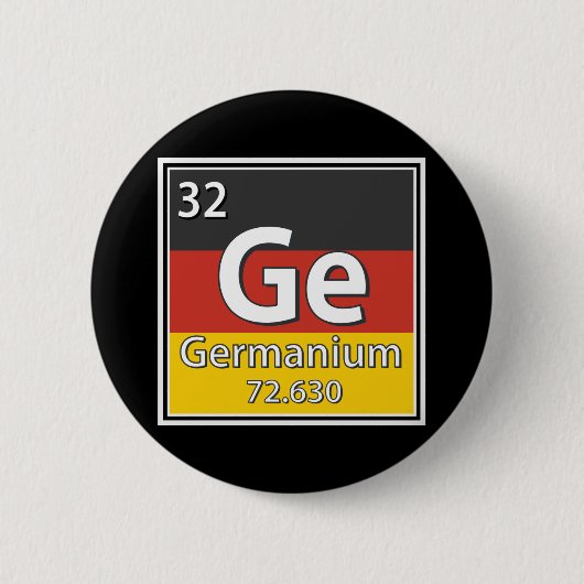 Germanium - Deutschland Flaggendeutscher Wissensch Button (Vorderseite)