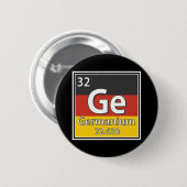 Germanium - Deutschland Flaggendeutscher Wissensch Button (Vorne & Hinten)