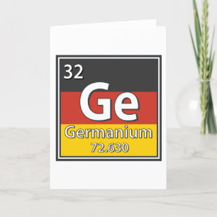 Germanium - Deutschland Flaggendeutscher Wissensch Feiertagskarte