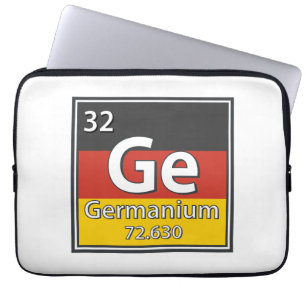 Germanium - Deutschland Flaggendeutscher Wissensch Laptopschutzhülle