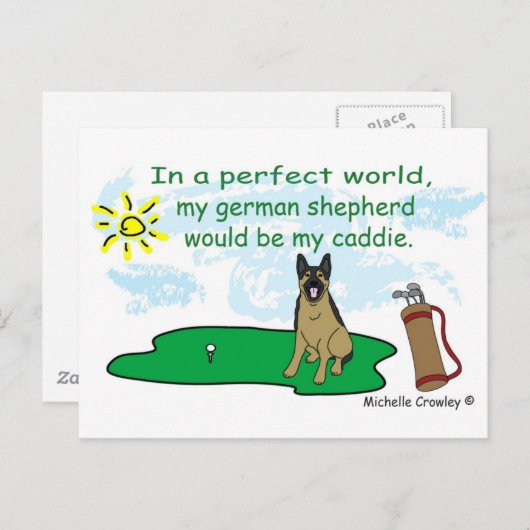 GermanShepherd Postkarte (Vorne/Hinten)