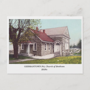 Germantown Philadelphia Brethren Church Postkarte