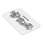 Germantown Skyline Kühlschrank Magnet (Rechte Seite)