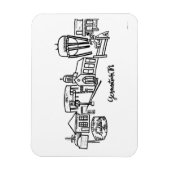 Germantown Skyline Kühlschrank Magnet (Vertikal)