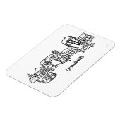 Germantown Skyline Kühlschrank Magnet (Linke Seite)