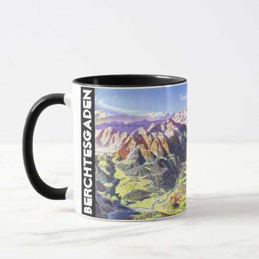 " Germany: 2021 - Alps Berchtesgaden Panorama Mug Tasse (Links)