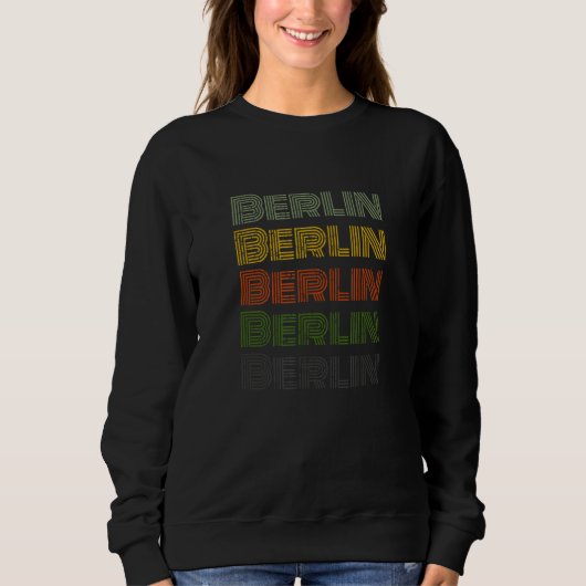 Germany 70 s City Retro Vintage Berlin Sweatshirt (Vorderseite)