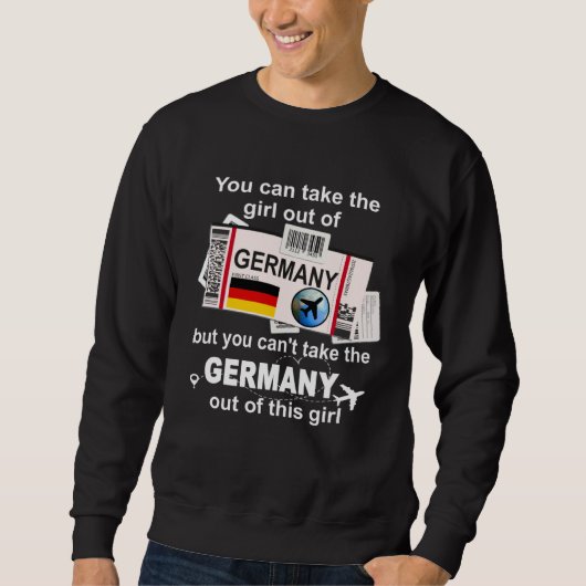 Germany Boarding Pass  Germany Girl  Germany Sweatshirt (Vorderseite)