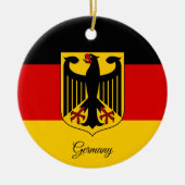 Germany Christmas Ornament, German Flag Keramik Ornament (Vorne)