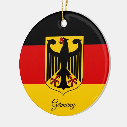 Germany Christmas Ornament, German Flag Keramik Ornament (Links)