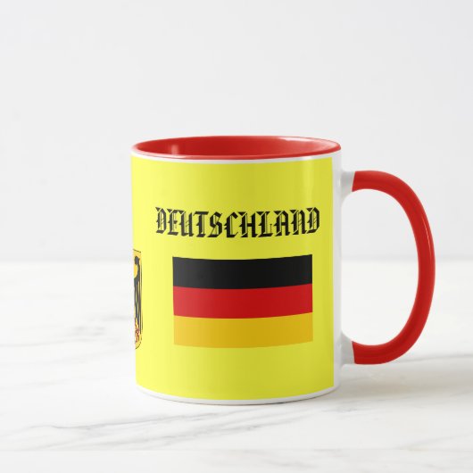 GERMANY* / DEUTSCHLAND Flag & Coat of Arms Mug Tasse (Rechts)