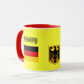 GERMANY* / DEUTSCHLAND Flag & Coat of Arms Mug Tasse (Vorderseite Links)