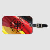 Germany/Deutschland Forever/black eagle/flag Gepäckanhänger (Vorderseite (Horizontal))