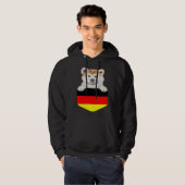 Germany Flag Akita Dog In Pocket Hoodie (Vorne ganz)