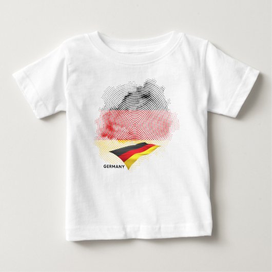 Germany flag baby t-shirt (Vorderseite)