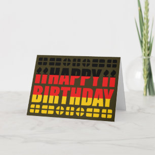 Germany Flag Birthday Card Karte