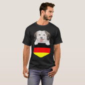 Germany Flag Coton de Tulear Dog In Pocket T-Shirt (Vorne ganz)