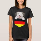 Germany Flag Coton de Tulear Dog In Pocket T-Shirt (Vorderseite)