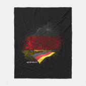 Germany flag fleecedecke (Vorderseite)