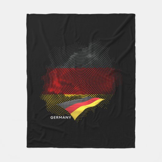 Germany flag fleecedecke (Vorderseite)