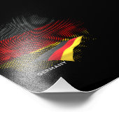 Germany flag fotodruck (Ecke)