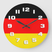 Germany Flag Große Wanduhr (Vorderseite)