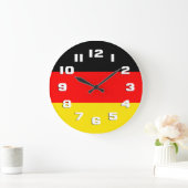 Germany Flag Große Wanduhr (Zuhause)