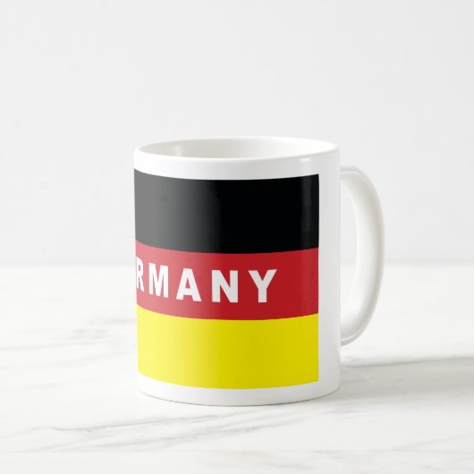 Germany Flag  Kaffeetasse (VorderseiteRechts)