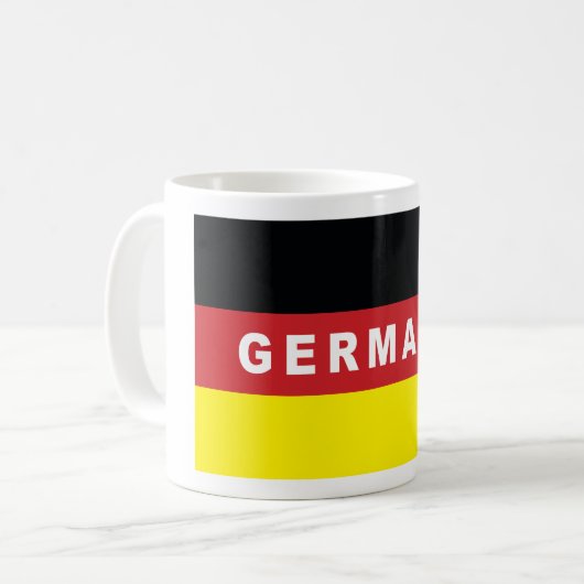 Germany Flag Kaffeetasse (Vorderseite Links)
