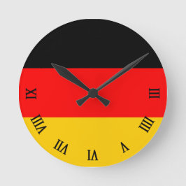 Germany flag runde wanduhr