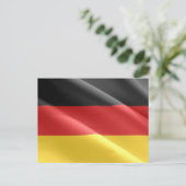 Germany - Flag Waving - Postkarte (Stehend Vorderseite)