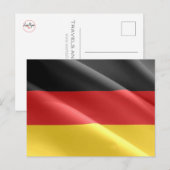 Germany - Flag Waving - Postkarte (Vorne/Hinten)
