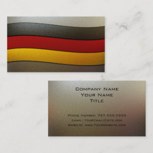 Germany-Flaggenfarben-Chrome von Shirley Taylor Visitenkarte