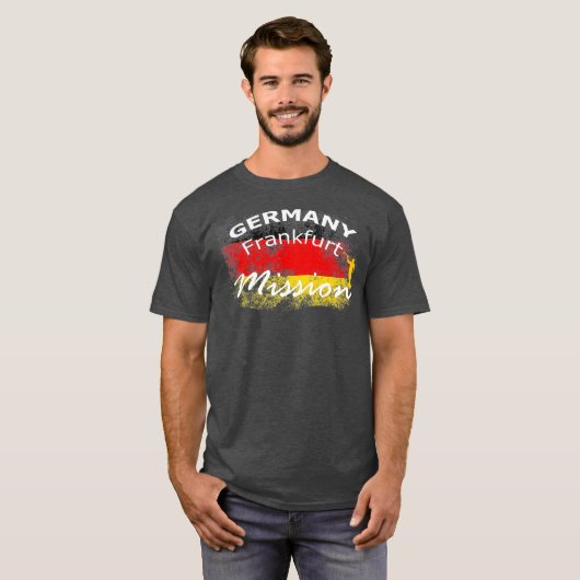 Germany Frankfurt Mormon LDS Mission Missionary T-Shirt (Vorne ganz)